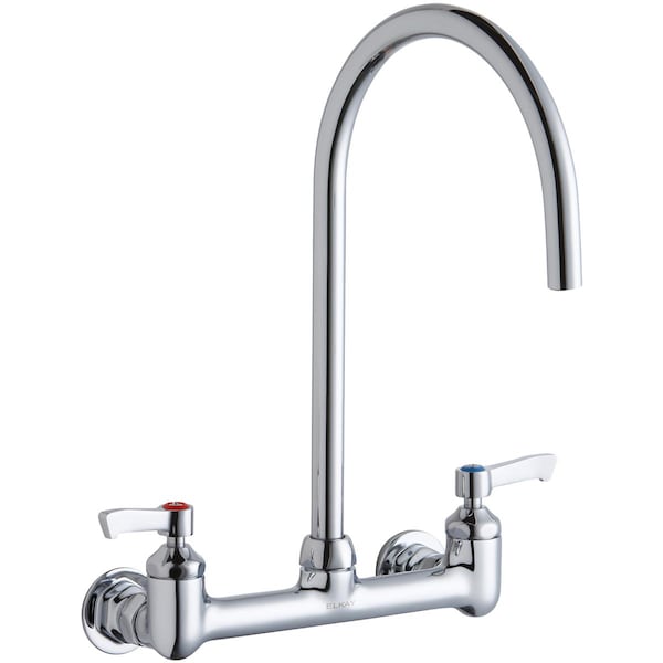 Elkay Wall Mnt 8In, Gn 8In Spt, Lvr Hndl, 2In, 1/2In Hw